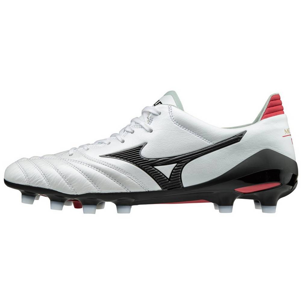 Botas de Futbol Mizuno Morelia Neo II Made in Japan Hombre Blancas/Negras Baratas KZGD-23706